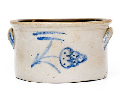 Rare MOORE, NICHOLS & CO. / WILLIAMSPORT, PA Stoneware Butter Crock