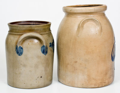 Lot of Two: Stoneware Jars Marked PENN YAN and F. B. NORTON & CO. / WORCESTER, MASS.