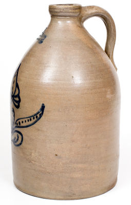 2 Gal. Stoneware Jug with MONROE ST. New York City Advertising