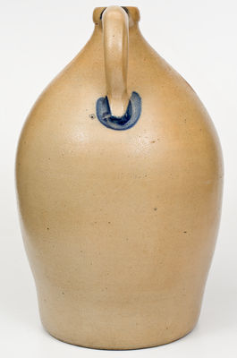 Monumental 5 Gal. COWDEN & WILCOX / HARRISBURG, PA Stoneware Jug Cooler w/ Large Grapes Motif