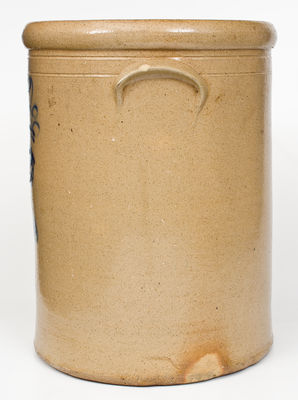 12 Gal. Stoneware Crock with Floral Decoration, possibly Red Wing, MN