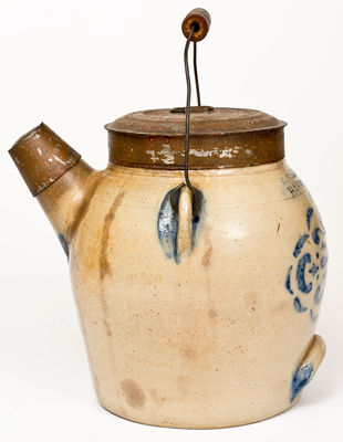 1 Gal. F. H. COWDEN / HARRISBURG Stoneware Batter Pail w/ Stenciled Decoration