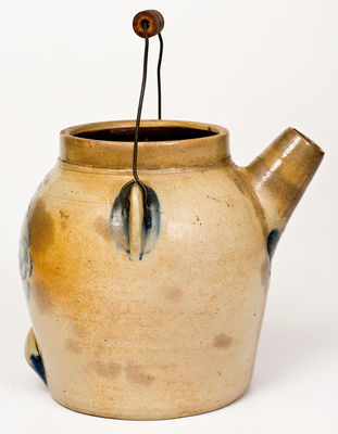 1 Gal. F. H. COWDEN / HARRISBURG Stoneware Batter Pail w/ Stenciled Decoration