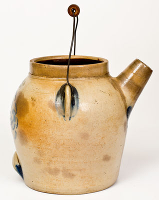 1 Gal. F. H. COWDEN / HARRISBURG Stoneware Batter Pail w/ Stenciled Decoration