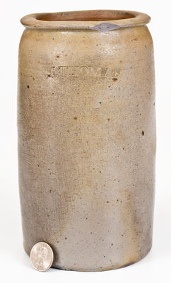 Rare I. THOMAS, Maysville, KY Stoneware Jar, circa 1840