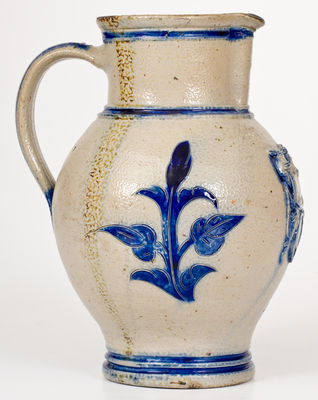 Wingender (Haddonfield, New Jersey) Stoneware Pitcher with King Gambrinus Decoration