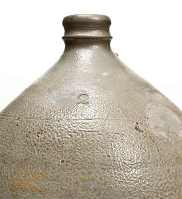 2 Gal. H. SMITH & CO., Alexandria, VA Stoneware Jug