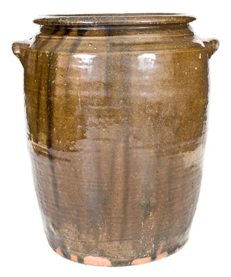 Large-Sized North Carolina Alkaline-Glazed Stoneware Jar, circa 1930