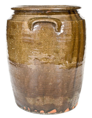 Large-Sized North Carolina Alkaline-Glazed Stoneware Jar, circa 1930