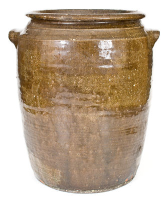 Large-Sized North Carolina Alkaline-Glazed Stoneware Jar, circa 1930