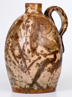 Rare Slip-Decorated Redware Jug, Inscribed