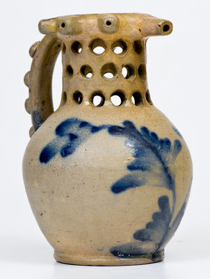 Exceedingly Rare Richard Remmey, Philadelphia, Stoneware Puzzle Mug