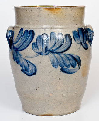 Fine Stoneware Advertising Jar attrib. Richard Remmey, Philadelphia for EMERICK & HOPKINS
