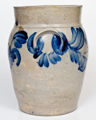 Fine Stoneware Advertising Jar attrib. Richard Remmey, Philadelphia for EMERICK & HOPKINS