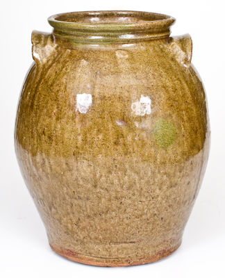 Three-Gallon Alkaline-Glazed Stoneware Jar, Edgefield District, SC, possibly Dave, c1850