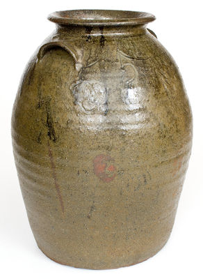 Upstate South Carolina Alkaline-Glazed Stoneware Jar, possibly S.C. Dickson, Greenville County