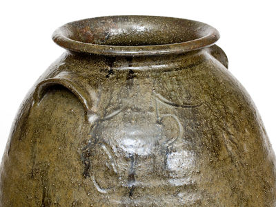 Upstate South Carolina Alkaline-Glazed Stoneware Jar, possibly S.C. Dickson, Greenville County