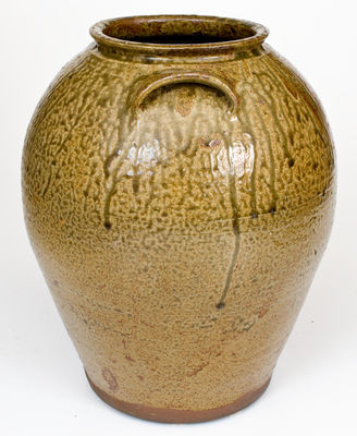 Three-Gallon Alkaline-Glazed Stoneware Jar, attrib. Edward Stone, Buncombe County, North Carolina