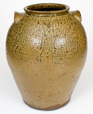 Three-Gallon Alkaline-Glazed Stoneware Jar, attrib. Edward Stone, Buncombe County, North Carolina