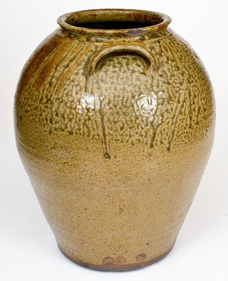 Three-Gallon Alkaline-Glazed Stoneware Jar, attrib. Edward Stone, Buncombe County, North Carolina