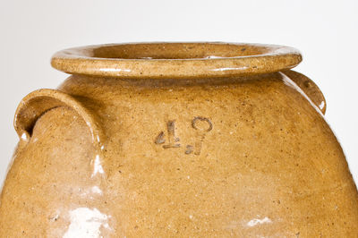 Attrib. George Donkel, Buncombe County, NC Alkaline-Glazed Stoneware Jar