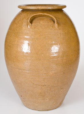 Attrib. George Donkel, Buncombe County, NC Alkaline-Glazed Stoneware Jar