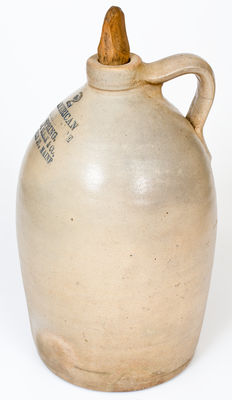 Scarce DANVILLE JUNCTION, MAINE Stoneware Spring Water Jug