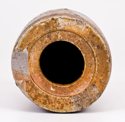 Rare and Important Thomas Commeraw Stoneware Oyster Jar for G. W. AND CO. / N. YORK