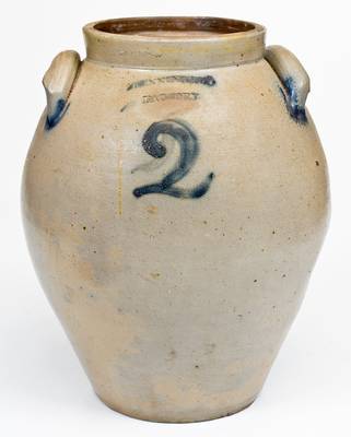 BENNINGTON FACTORY (Captain John Norton, Bennington, Vermont) Stoneware Jar