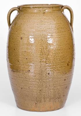 Fine Five-Gallon Stoneware Jar att. African-American Potter Lucius Jordan, Washington Co, Georgia