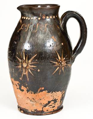 Rare Alamance County, North Carolina Redware Pitcher