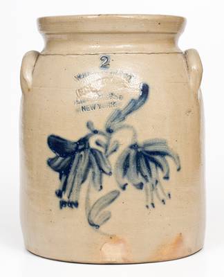 W.A. MACQUOID & CO. / POTTERY WORKS / LITTLE W. 12TH ST. / NEW YORK Stoneware Jar