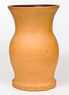 Very Unusual Large Tanware Vase, probably New Geneva or Greensboro, PA