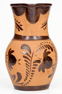 Large-Sized Tanware Pitcher, Greensboro or New Geneva, Pennsylvania origin