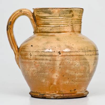 Small-Sized Glazed Hagerstown, Maryland Redware Pitcher