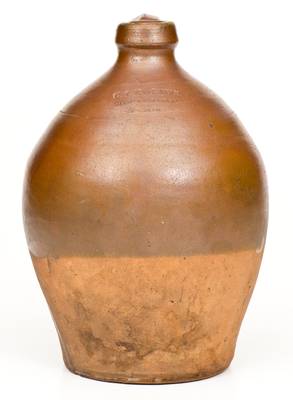 C. CROLIUS / MANUFACTURER/ NEW-YORK Stoneware Jug