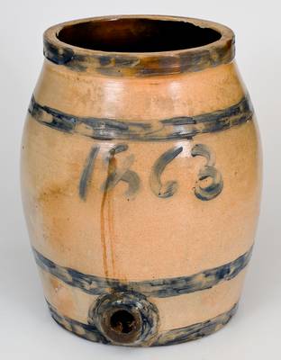 New York State Stoneware Water Cooler with Civil War 