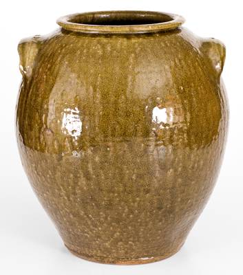 Very Fine 5 Gal. Daniel Seagle, Vale, North Carolina Stoneware Jar, c1840