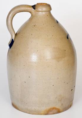 COWDEN & WILCOX / HARRISBURG, PA Stoneware Jug with Bold Grapes Decoration