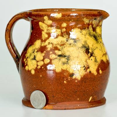 Slip-Decorated New England Redware Pitcher