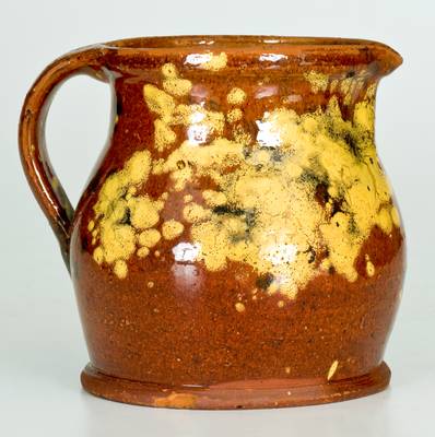 Slip-Decorated New England Redware Pitcher