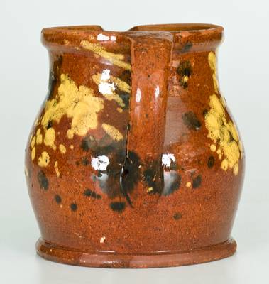 Slip-Decorated New England Redware Pitcher