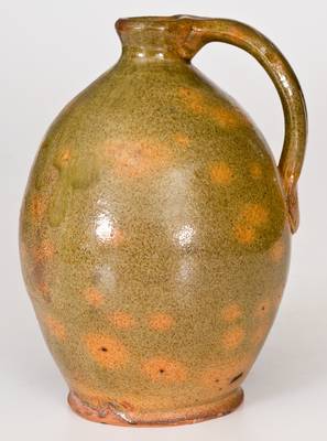 Glazed New England Redware Jug