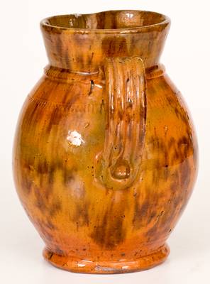 Redware Pitcher attrib. Jacob Medinger, Limerick Township, Montgomery County, PA