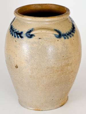 Baltimore Stoneware Jar, circa 1820, Morgan / Amoss