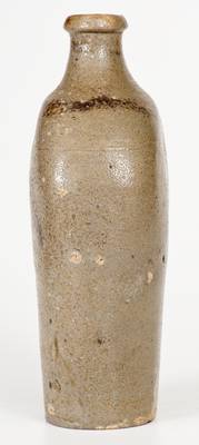 Unusual Manganese-Decorated New Jersey Stoneware Flask, early 19th century