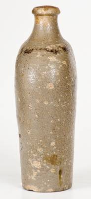 Unusual Manganese-Decorated New Jersey Stoneware Flask, early 19th century