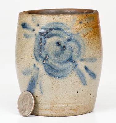 Rare Cobalt-Decorated Central Pennsylvania Stoneware Mug