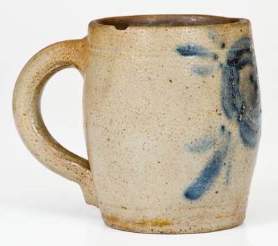 Rare Cobalt-Decorated Central Pennsylvania Stoneware Mug