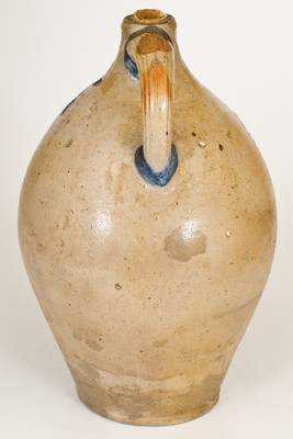 Hartford, CT Stoneware Jug w/ Incised Floral Decoration, possibly Peter Cross, early 19th century